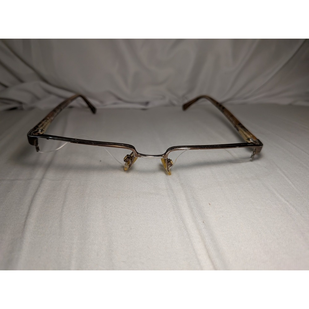 Burberry Eyeglasses B 1006 1012 Frames Only Half Rim Brown Women 52-18-140